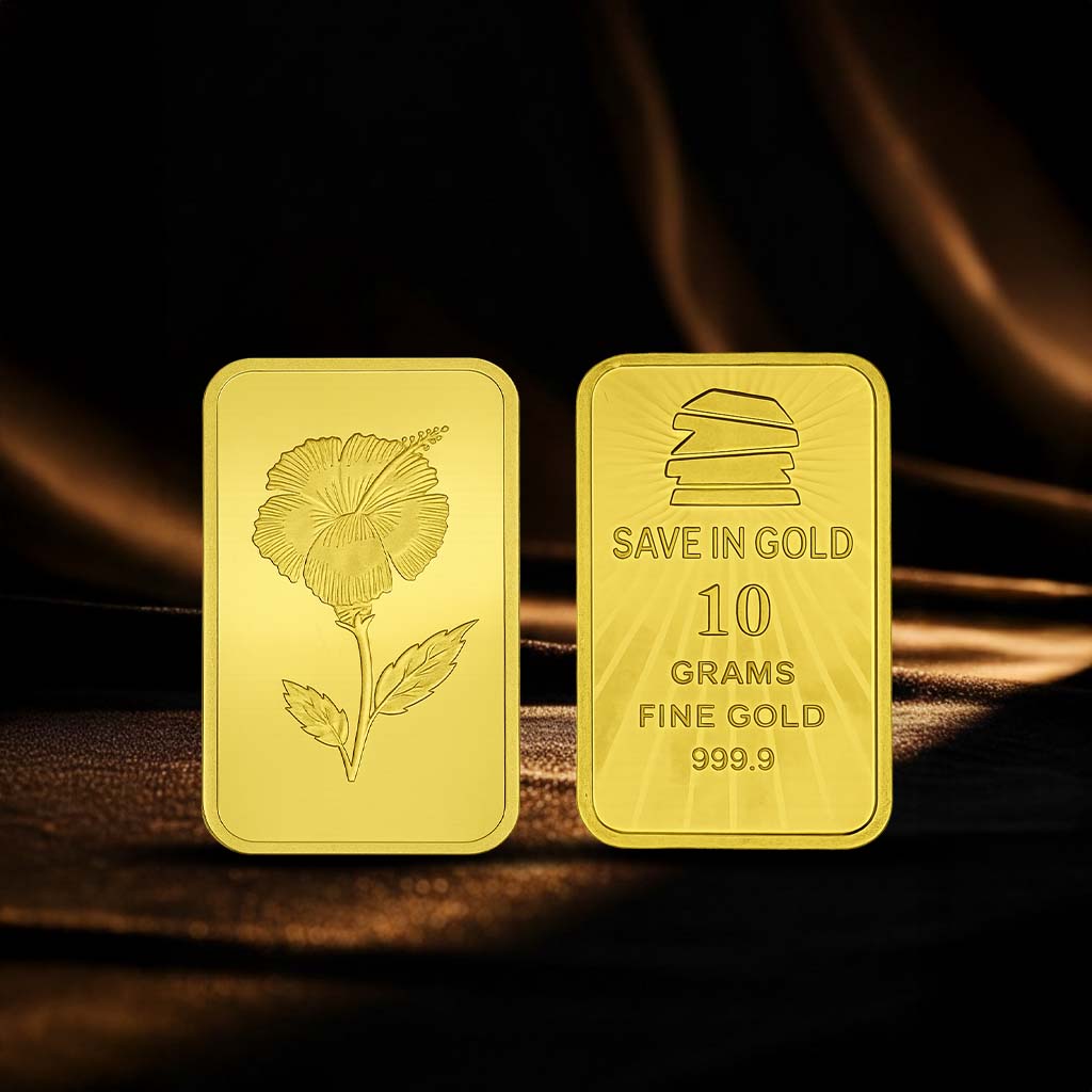 10 Grams Flower Gold Bar 